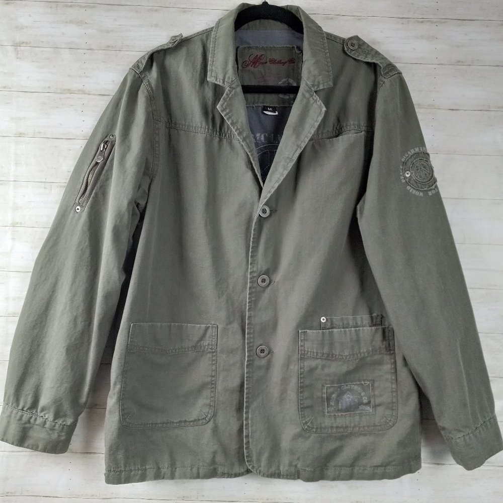 Vintage Micros Utility Field Peace Jacket M